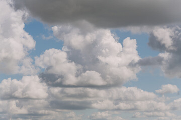 Clouds on a blue sky background
