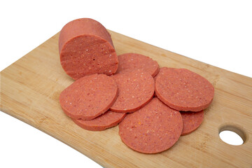 Top view ham twigs background