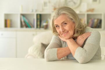 Portrait of happy senior woman