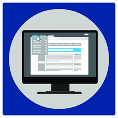 Vector illustration for Drop Down Menu EPS10