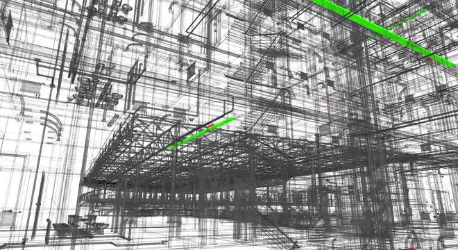 3D BIM clash detection of MEP systems in building design	
