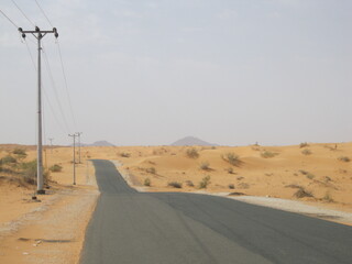 road in desert