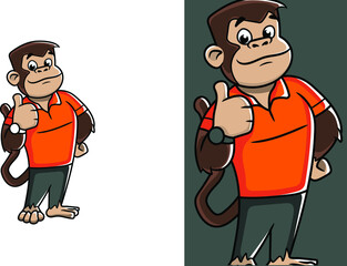 Business Monkey Mascot