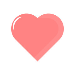 Heart vector icon in flat style. Heart icon for world health day. Love concept icon. Vector illustration.