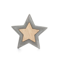 Obraz premium Christmas star isolated on a white background.