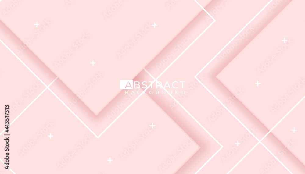 Wall mural abstract background 3d with white grey smooth colour gradient, shape with shadow isolated white back