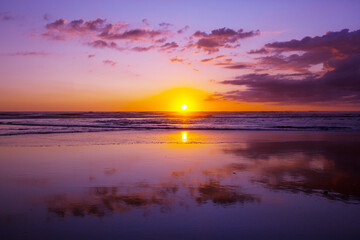 Naklejka premium Sea sunset