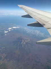 Fototapeta premium view from airplane window
