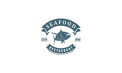 seafood or seafood logos complete with fresh shrimp