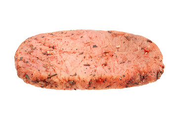 Raw pork steak closeup