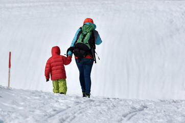 Winter sports in Austria, Krippenstein ski area (Obertraun, Salzkammergut, Gmunden district, Upper...