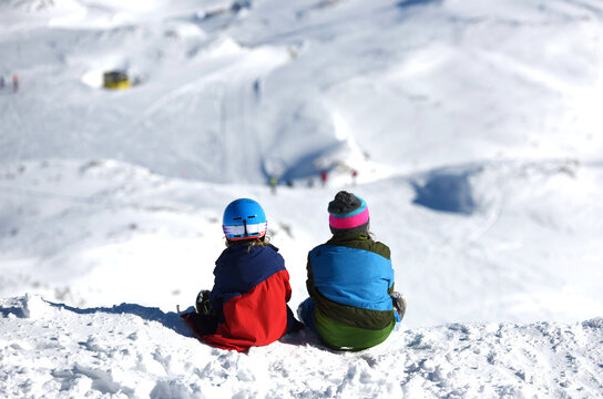 Winter sports in Austria, Krippenstein ski area (Obertraun, Salzkammergut, Gmunden district, Upper Austria, Austria)