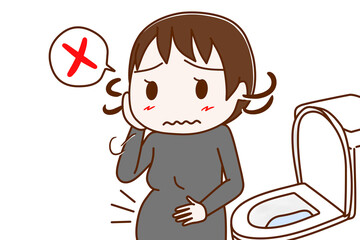 便秘でお腹がポッコリの妊婦