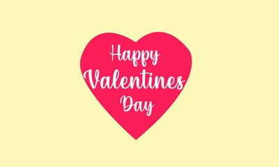 Happy valentines day design with heart background