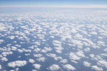 Clouds seen from an airplane