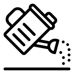 
Watering can glyph style icon, garden equipment 
