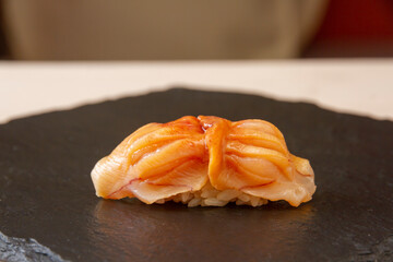 赤貝の握り（ローアングル
）