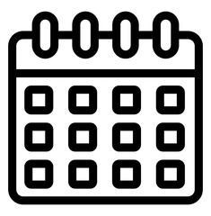 
An icon design of calendar, editable vector 
