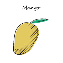フルーツのイラスト　マンゴー