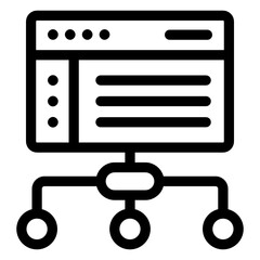 
An online web slider line icon design
