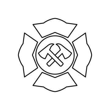Firefighting symbol icon
