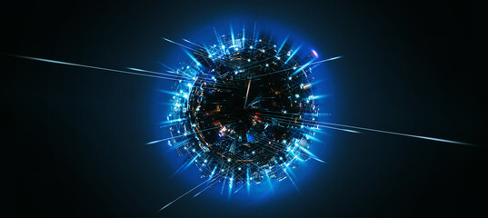 World global satellite network and Smart connection city in space