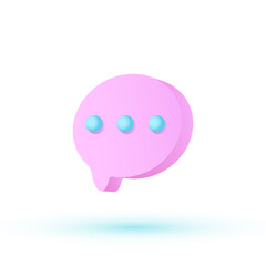 speech bubble spherical in 3d