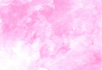 Abstract watercolor texture background. Creative wallpaper. Aquarelle texture. Romantic pink and white wallpaper. Original artwork. Hand drawn illustration. Color splashing on paper. Cosmic texture
