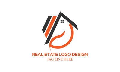 abstract logo design house.