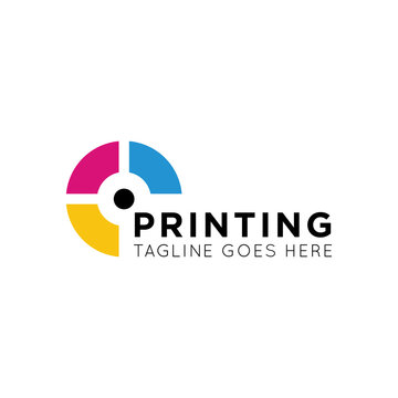 digital print logo and photo print icon vector illustration best logo design
