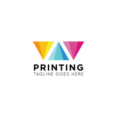 digital print logo and photo print icon vector illustration best logo design