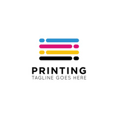 digital print logo and photo print icon vector illustration best logo design