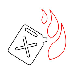 Icon of combustible fuel