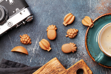 Homemade healthy vegetarian sweets