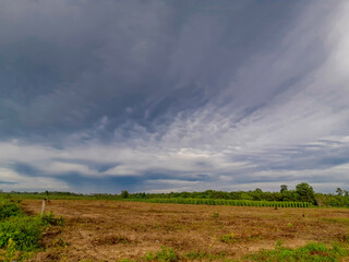 landscape with clouds