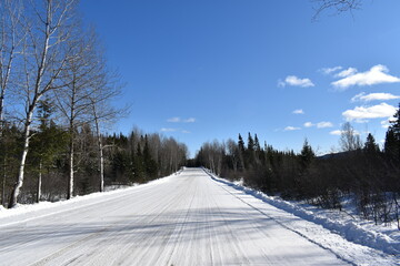 
A country road in winter, Sainte-Lucie, Québec