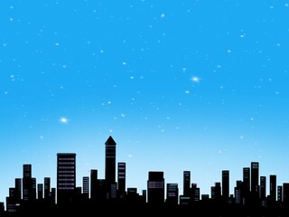 Fototapeta premium City in the morning. Illustrasion use for background.