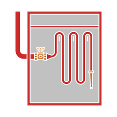 Icon of fire hose