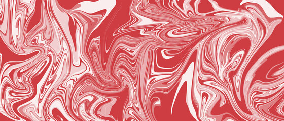 Abstract liquid red and white background vector