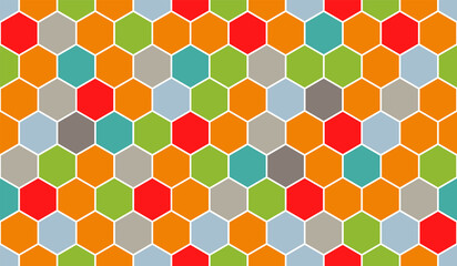 honeycomb vector pattern for design textiles and backgrounds