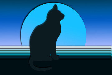 Obraz premium cat on the window