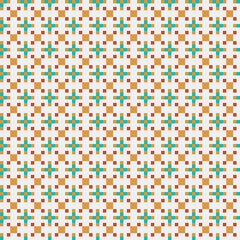 Abstract Cross Pattern generative computational art illustration