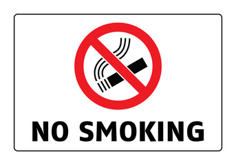 No smoking cigarette sign. EPS 10 vector illustration. CMYK redy to print.