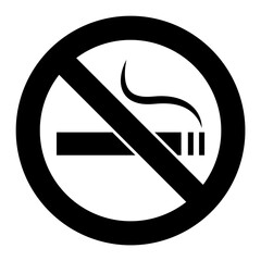 No smoking cigarette sign. EPS 10 vector illustration. CMYK redy to print.