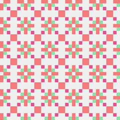 Abstract Cross Pattern generative computational art illustration