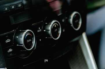 Modern interior car air conditioner control panel