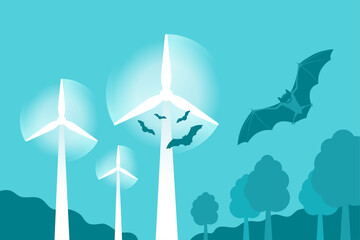 Bats attracted to wind turbines © Dmitry Kovalchuk