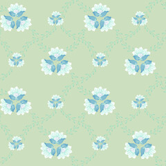 seamless vector flower design pattern on background