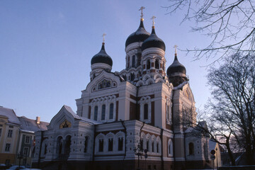 Fototapeta na wymiar Alexander Nevski Cathedral, Tallinn, Estonia