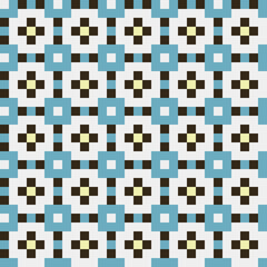 Naklejka premium Abstract Cross Pattern generative computational art illustration